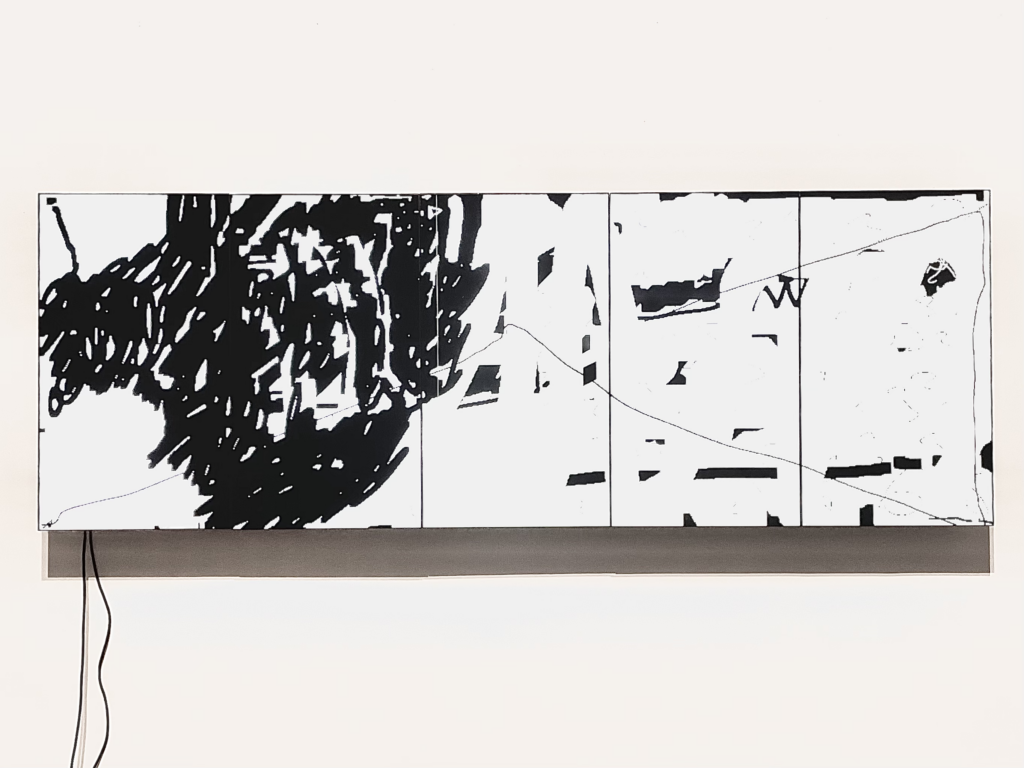 “Arcobaleno Bianco Nero” The Beautiful Formula Collective 2021 Daniel Geiger, Oleksiy Koval, Thomas Rieger, Veronika Wenger Galerie der Künstler*innen, Munich
