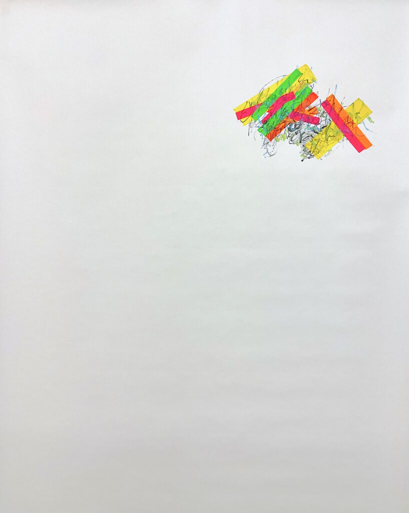 “Konfekt”
Veronika Wenger 2022
120 x 100 cm, marker, tape, pencil on paper