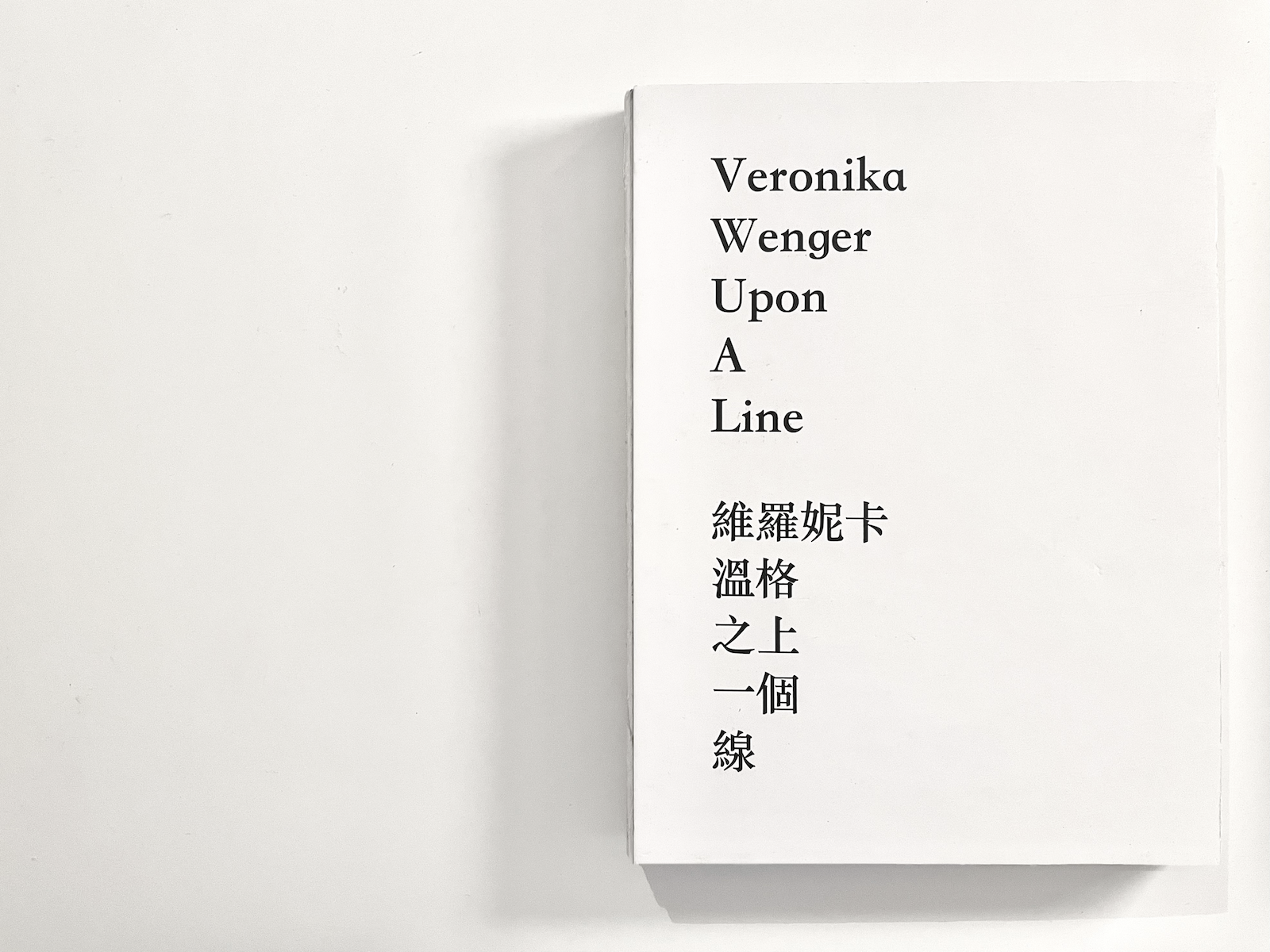 Upon A Line Veronika Wenger