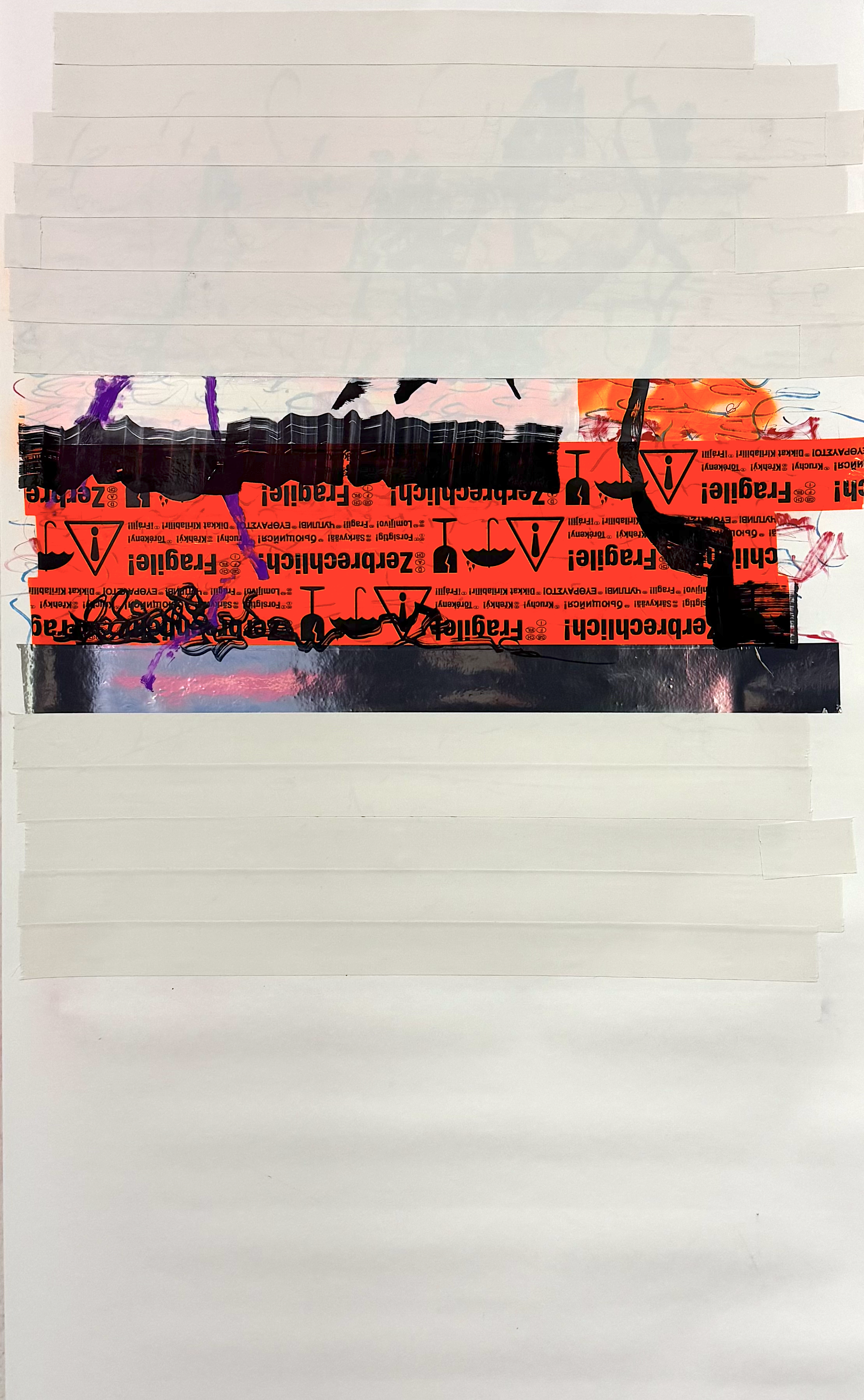 “Undercover”
Veronika Wenger 2025
100 x 60 cm, marker, spray, tape, pencil on paper 