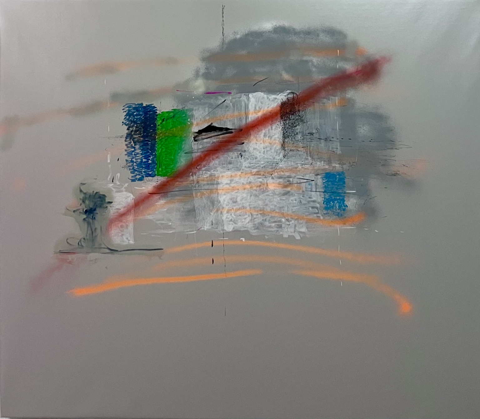 Weinstock, Veronika Wenger, 2024130 x 150 cm, marker, spray on synthetic fabric